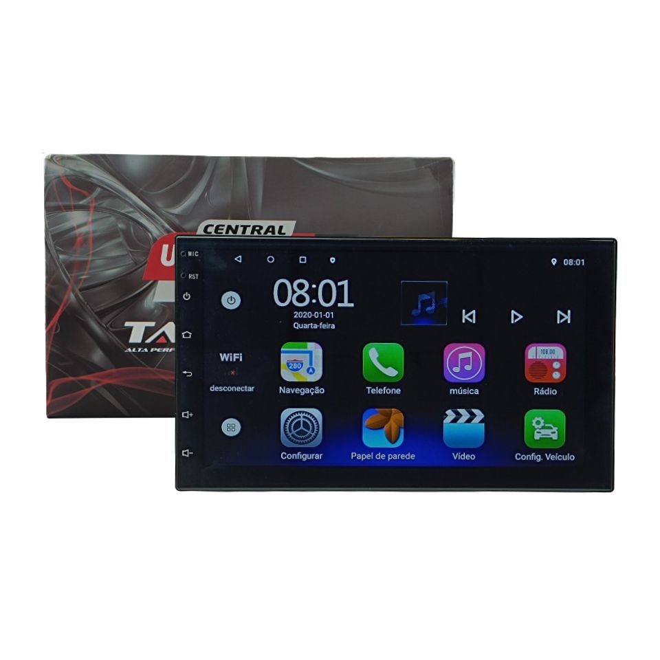CENTRAL MULTIMIDIA ANDROID 2 DIN 7" WIFI/GPS