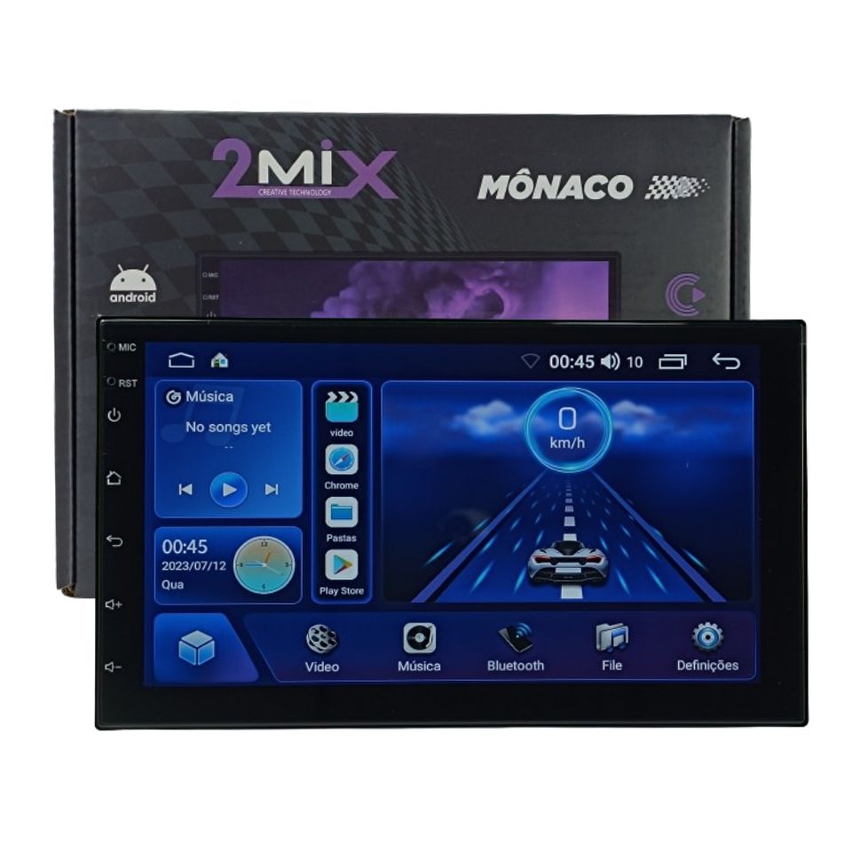 CENTRAL MULTIMIDIA ANDROID 2 DIN 7" 2 MIX IPS MONACO CAR PLAY 2GB/64GB