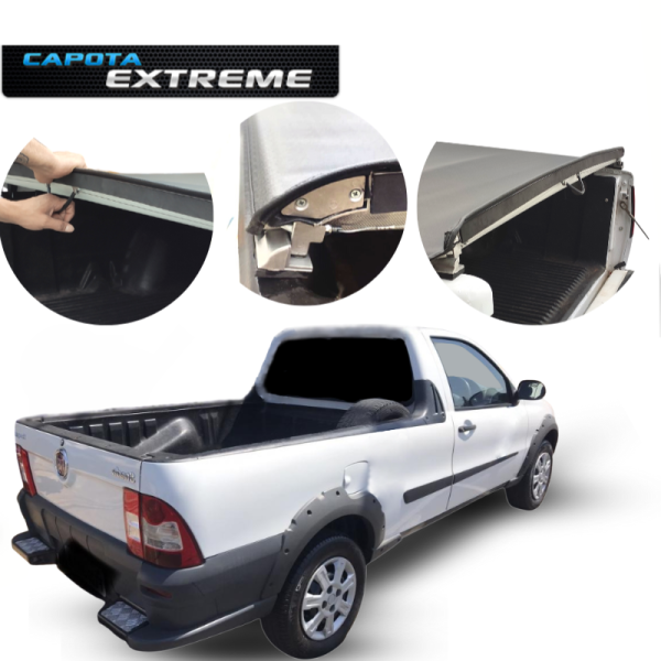 CAPOTA MARÍTIMA STRADA CAB. SIMPLES S/ GRADE C/ ESTEPE S/ GANCHO 97 À 2013 LOCK SYSTEM