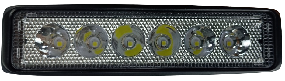 FAROL DE LED RETANGULAR 6 LEDS 30W 15X4X3,8 CM