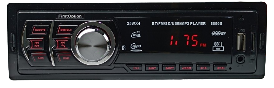 Radio first 8850b bt/usb/4x25rms