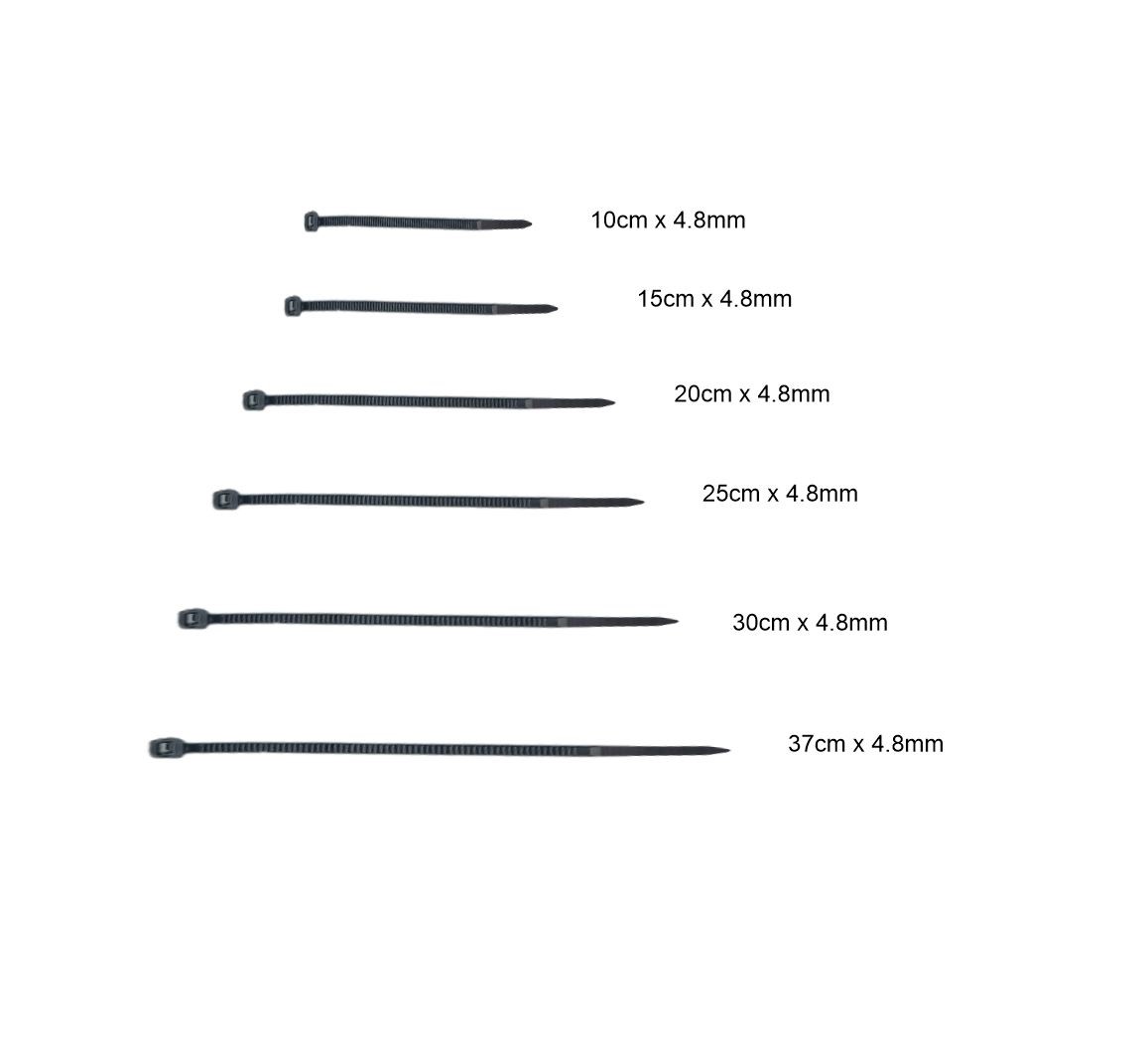 ABRACADEIRA PRETA 15 CM 3.6 MM PCT 100 UNID. CINOY