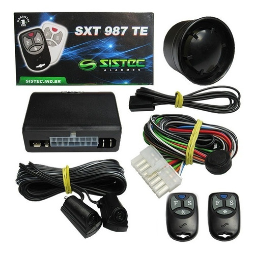 ALARME SISTEC SXT987 TE C/ 2 CONTROLES COMUM C/ SIRENE