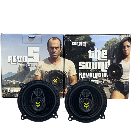 ALTO FALANTE BRAVOX 5 POLEGADAS TRIAXIAL 140 RMS O PAR