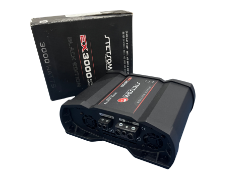 AMPLIFICADOR EX3000 BLACK EDITION 3000W RMS 1 CANAL 1 OHM STETSOM