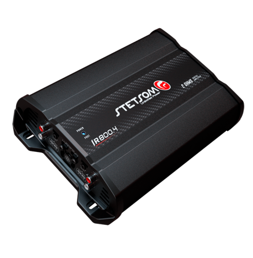 AMPLIFICADOR IRON LINE IR800.4 800W RMS 4 CANAIS 2 OHMS STETSOM