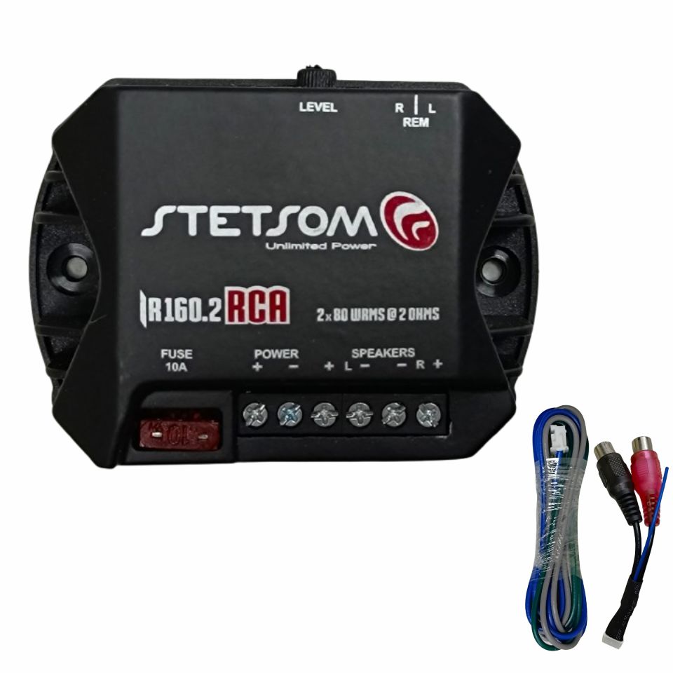 AMPLIFICADOR STETSOM IR160.2 160W RMS 2 OHMS 2 CANAIS