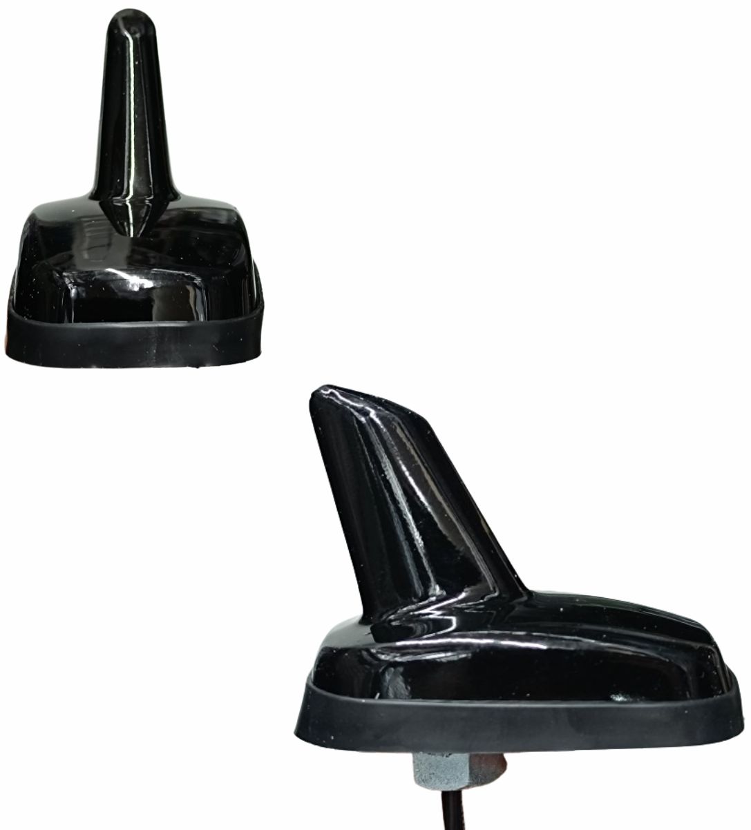 ANTENA TETO AMPLIFICADA SHARK GM/VW BLACK PIANO CONECTOR RAKU ANTICO
