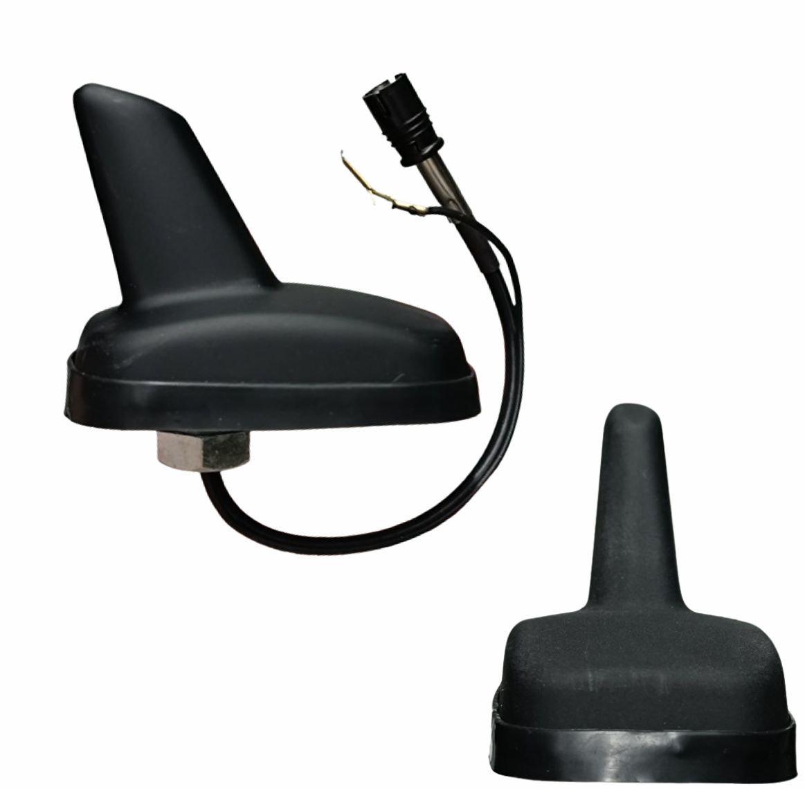 ANTENA TETO AMPLIFICADA SHARK VOLKSWAGEN PRETO FOSCO CONECTOR RAKU ANTICO