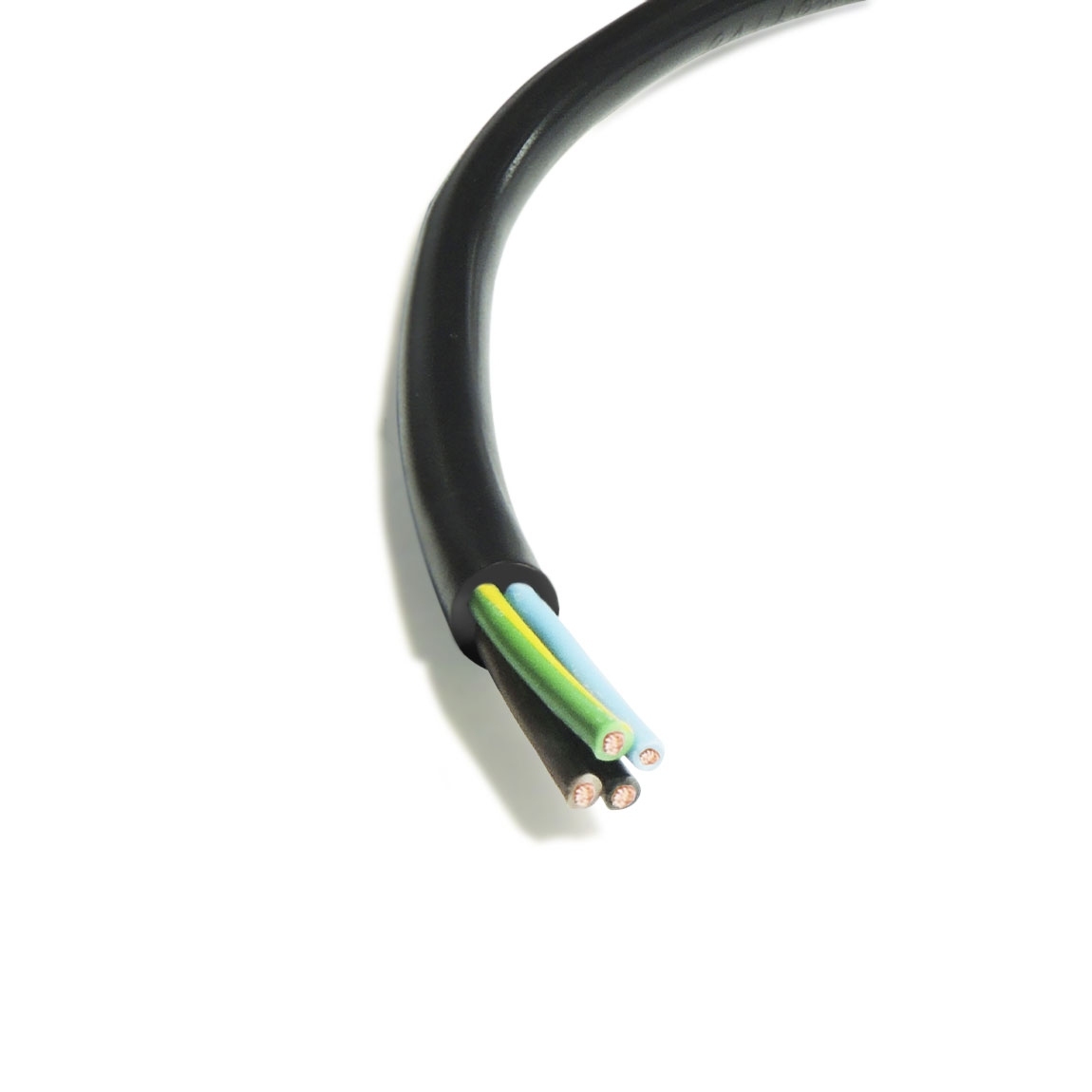 CABO FLEXIVEL 4X1 PRETO 1 METRO TECHNOISE ( CABO PP )