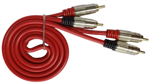 CABO RCA 1 MTS VERMELHO BLINDADO LINHA PROFISSIONAL PVC FLEXIVEL KX3