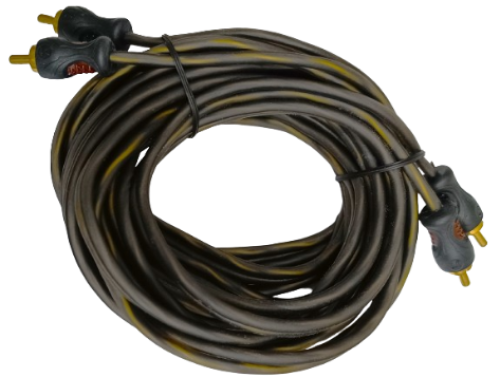 CABO RCA 5 MTS AUDIUM S/ BLISTER TRANSPARENTE