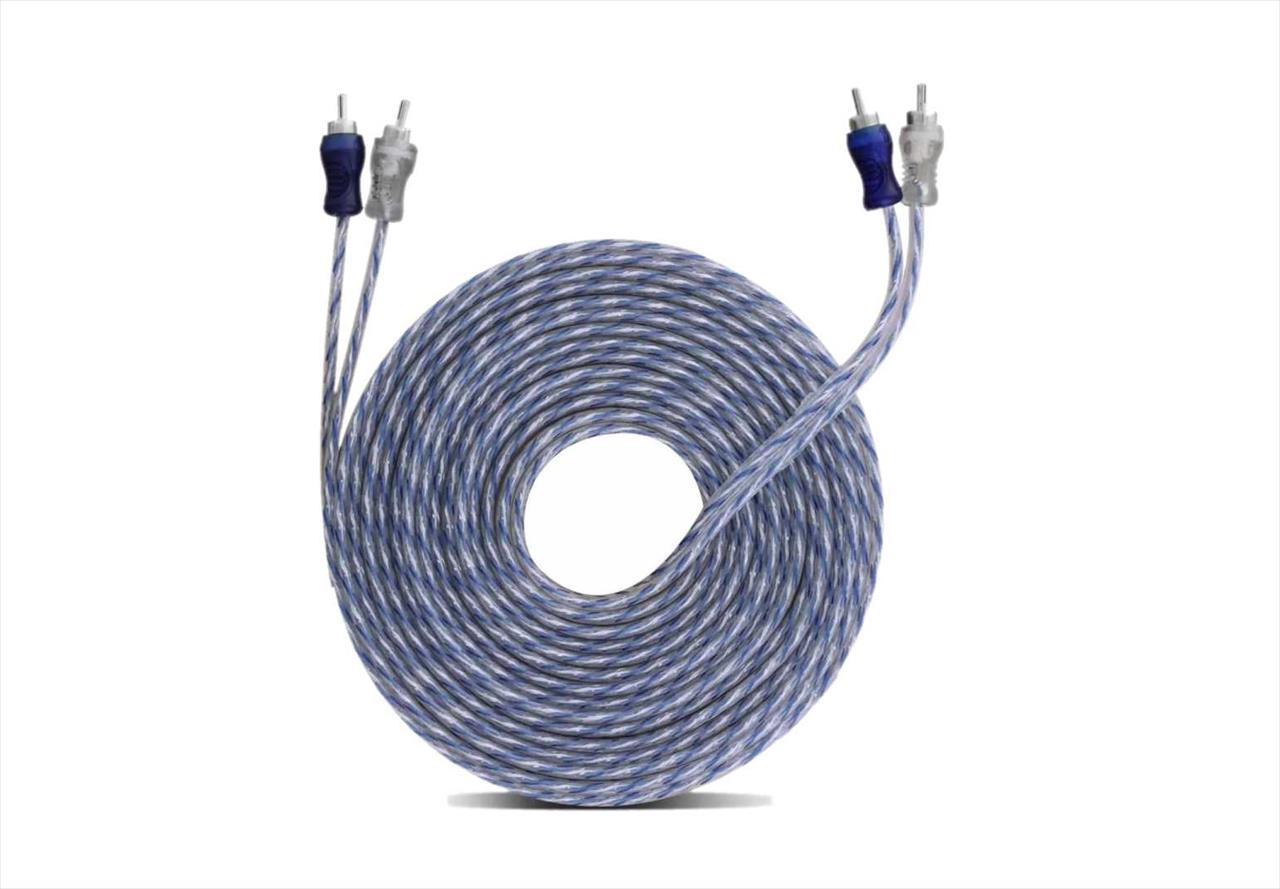 CABO RCA AZUL/PRATA TRANS. 4MM 5 MTS TECHONE