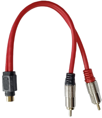 CABO RCA Y BLINDADO 2M +1F VERMELHO LINHA PROFISSIONAL PVC FLEXIVEL KX3