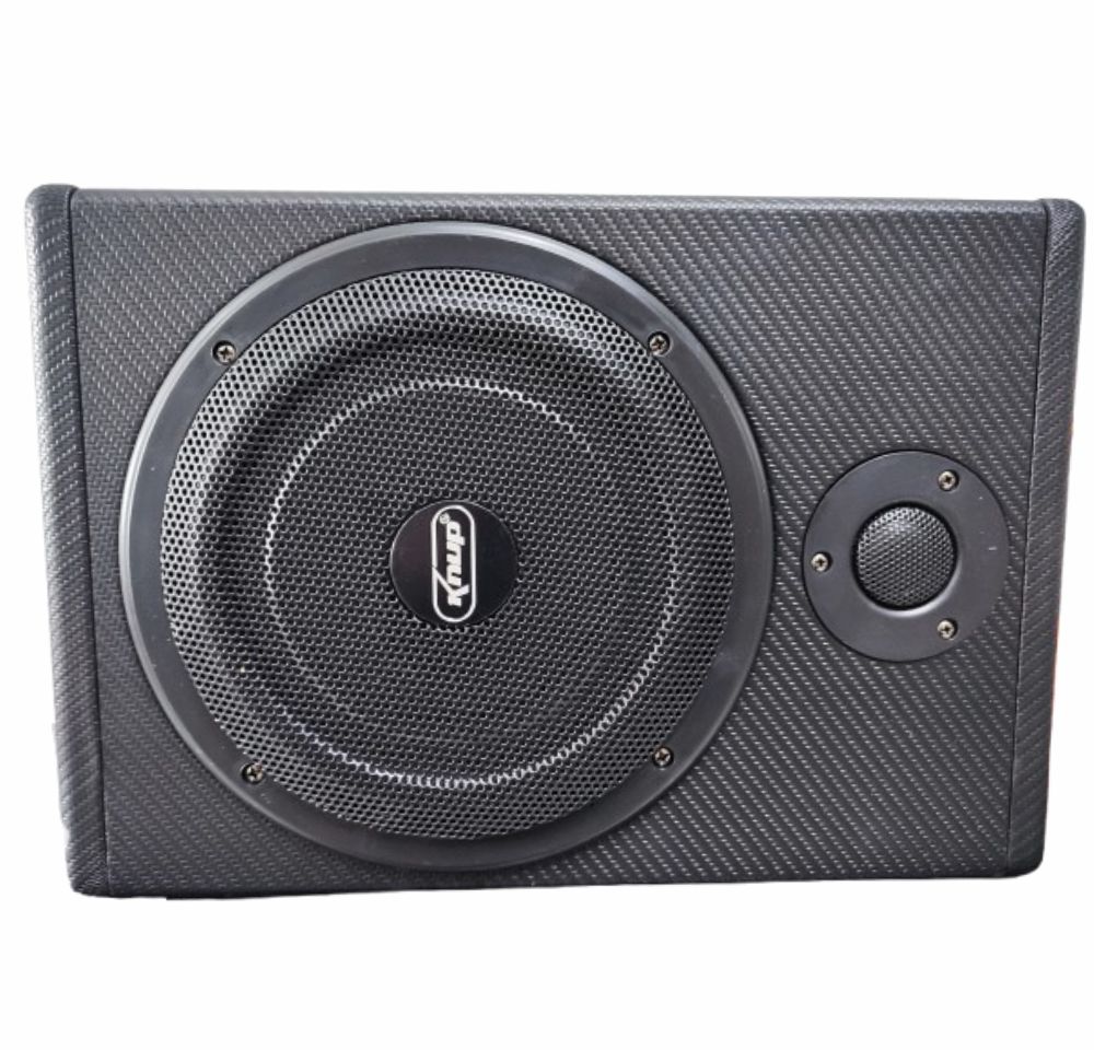 CAIXA AMPLIFICADA KNUP 8" + 1 MINI TWEETER SLIM 1 CANAL 200W RMS