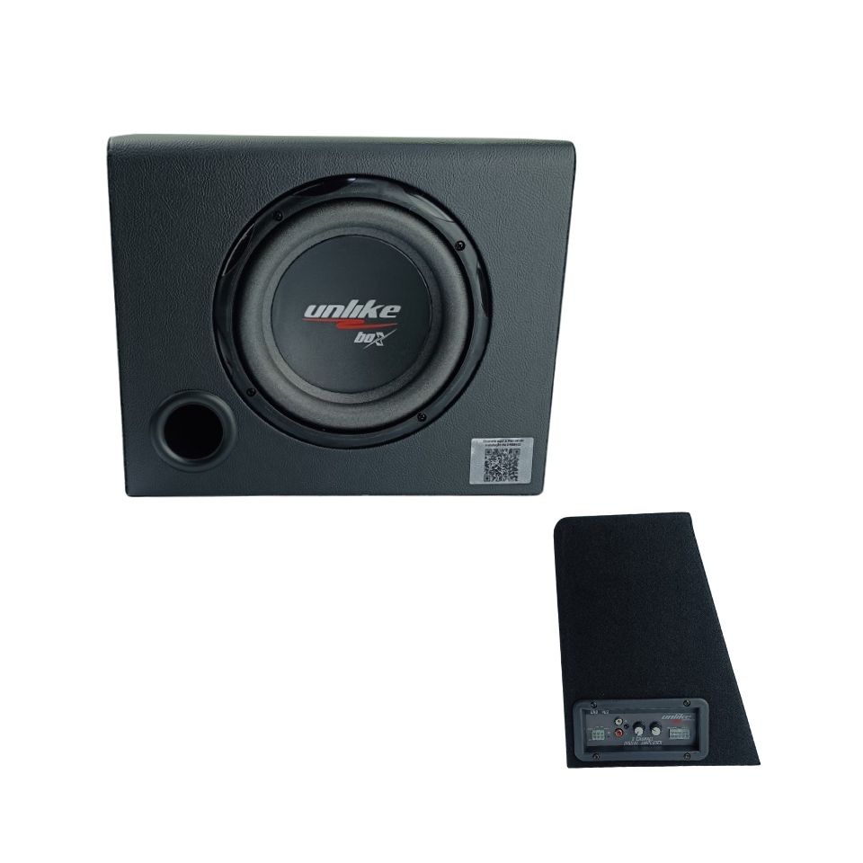 CAIXA AMPLIFICADA UNLIKE 8" 3 CANAIS 200W RMS UNIVERSAL + 2 CANAIS DE 100W RMS