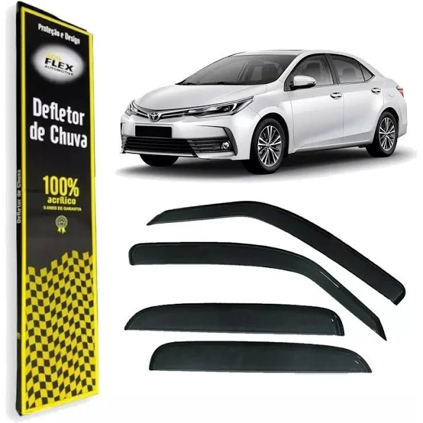 CALHA DE CHUVA 4P COROLA SEDAN 2015 A 2019