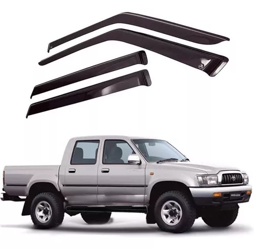CALHA DE CHUVA 4P HILUX CABINE DUPLA 1997/2004
