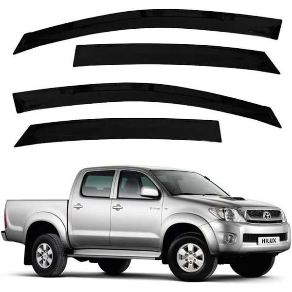 CALHA DE CHUVA 4P HILUX TODAS 2005 A 2015