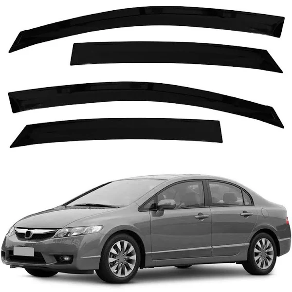 CALHA DE CHUVA 4P HONDA CIVIC 2007 A 2011