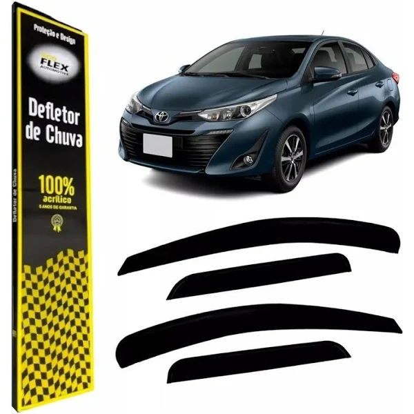 CALHA DE CHUVA 4P YARIS SEDAN 2018 A 2023