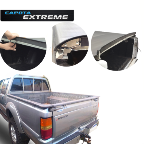 CAPOTA MARITIMA L200 QUADRADA C/ GRADE ORIGINAL 1991 ATE 2003 LOCK SYSTEM