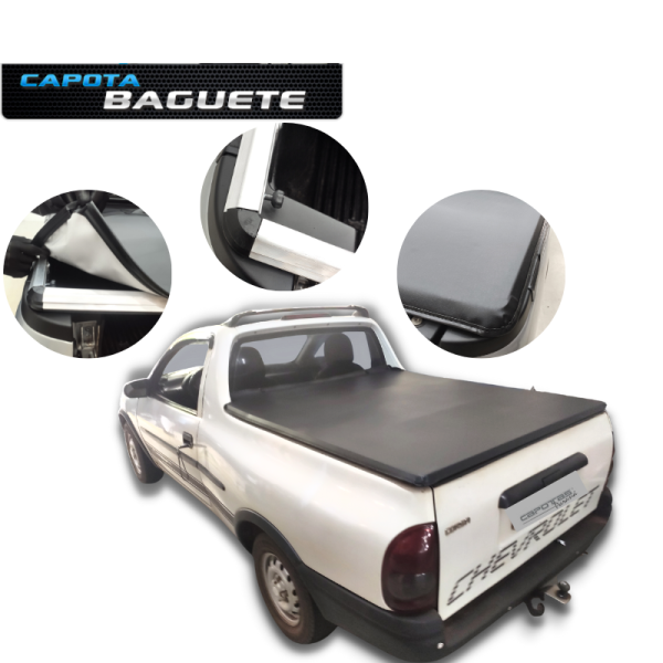 CAPOTA MARÍTIMA PICK UP CORSA 1995 A 2003 S/ GRADE LOCK SYSTEM