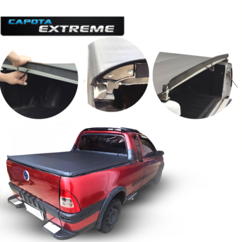 CAPOTA MARITIMA STRADA CAB. ESTENDIDA 1997 A 2013 S/ ESTEPE E S/ GANCHO LOCK SYSTEM