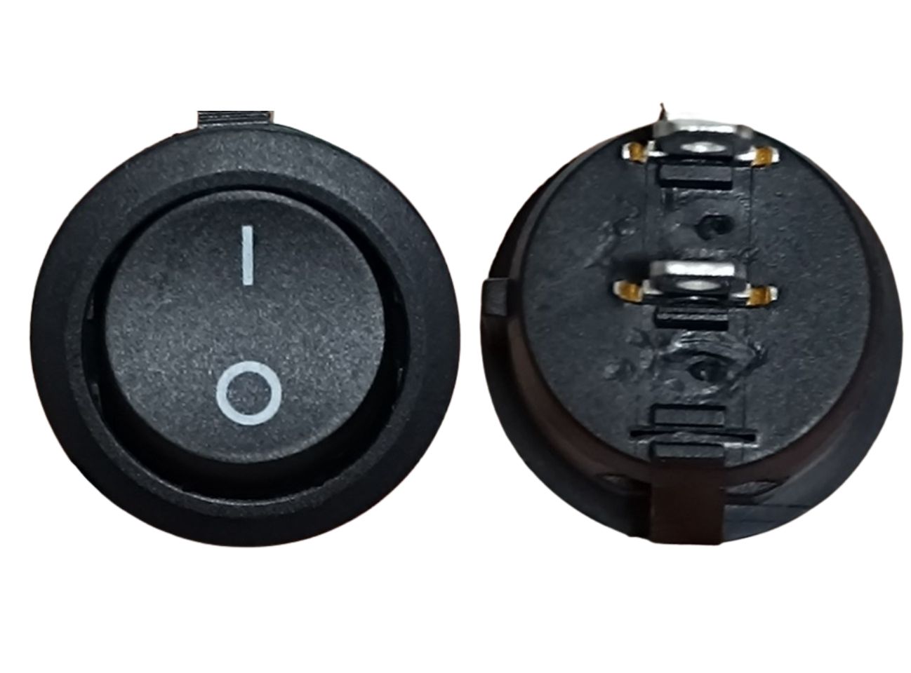 CHAVE LIGA/DESLIGA REDONDA 23MM PRETA PCT C/ 10 UNIDADES TECHNOISE
