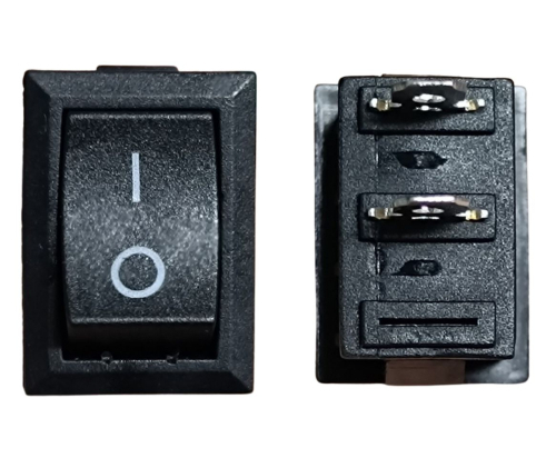 CHAVE LIGA/DESLIGA RETANGULAR 15X21MM PRETA PCT C/ 10 UNIDADES TECHNOISE