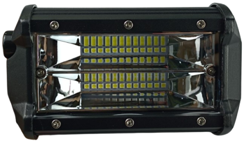 FAROL DE LED RETANGULAR 13,5X6X7 CM 24 LEDS 10-30V 72W 3600 LUMENS CINOY
