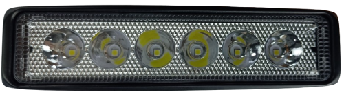FAROL DE LED RETANGULAR 6 LEDS 30W 15X4X3,8 CM