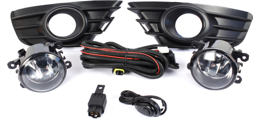 FAROL DE MILHA CITROEN C4 HATCH / C4 PALLAS 2008 > 2011 BOTÃO MODELO UNIVERSAL SHOCKLIGHT