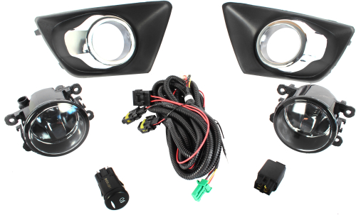 FAROL DE MILHA ECOSPORT 2012 > 2017 BOTÃO MODELO UNIVERSAL SHOCKLIGH