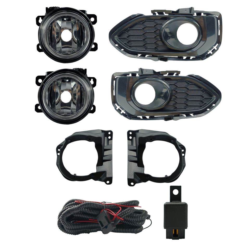 FAROL DE MILHA FIT 2018 / 2019 C/ MOLDURA BOTÃO MODELO ORIGINAL