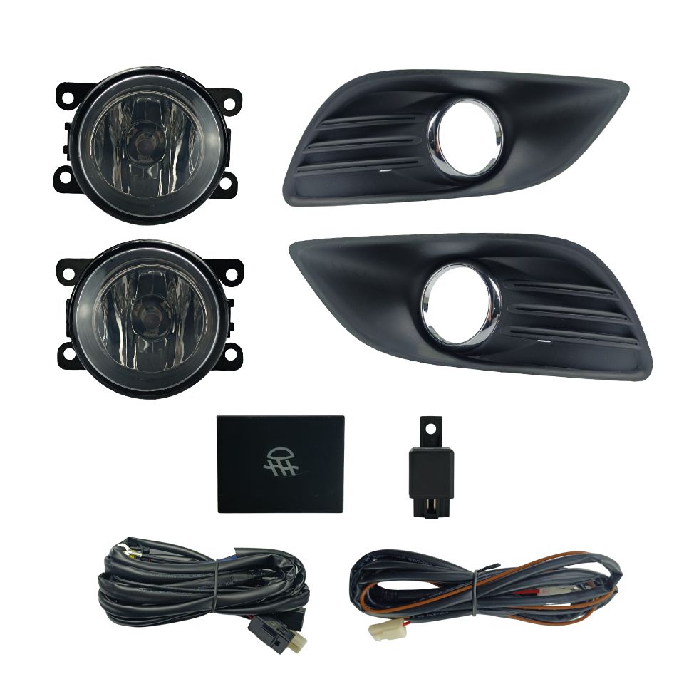 FAROL DE MILHA FOCUS 2008 A 2012 MOLDURA CROMADA BOTÃO ALTERNATIVO