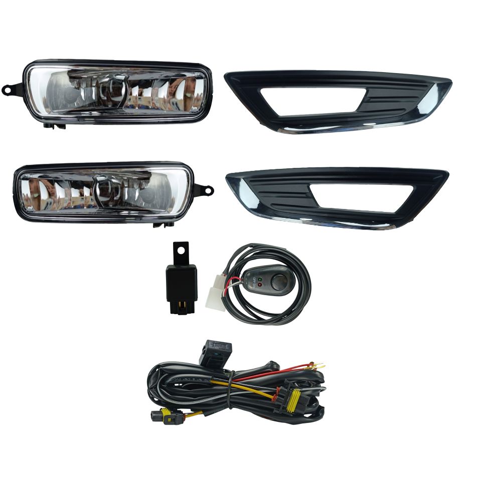 FAROL DE MILHA FOCUS 2015 A 2017 MOLDURA CROMADA BOTÃO ALTERNATIVO