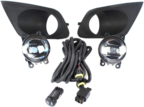 FAROL DE MILHA KA 2012 > 2014 BOTÃO MODELO ORIGINAL COM GRADE SHOCKLIGHT