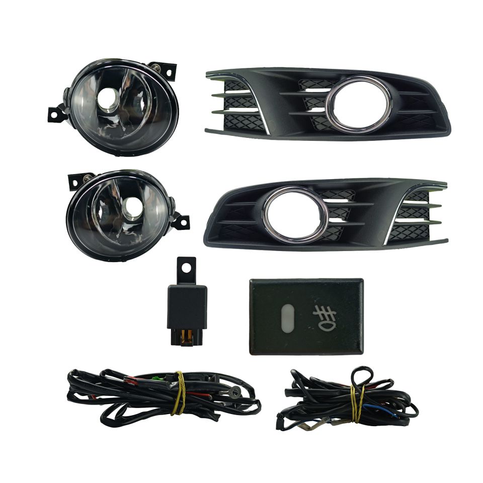 FAROL DE MILHA POLO 2012 MOLDURA CROMADA BOTÃO CURTO MODELO ORIGINAL