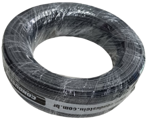 FIO CABINHO 0,50 PRETO CONDUSTEIN 100 MTS