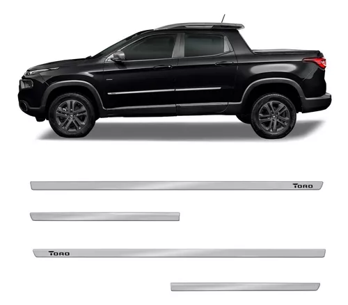 FRISO LATERAL 4 PORTAS PICK UP SUV CROMADO TORO