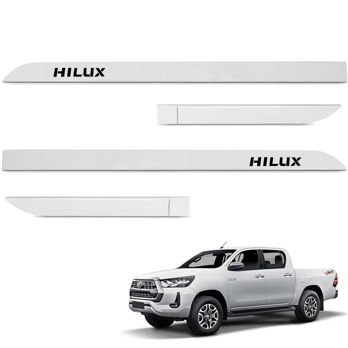 FRISO LATERAL HILUX BRANCO POLAR