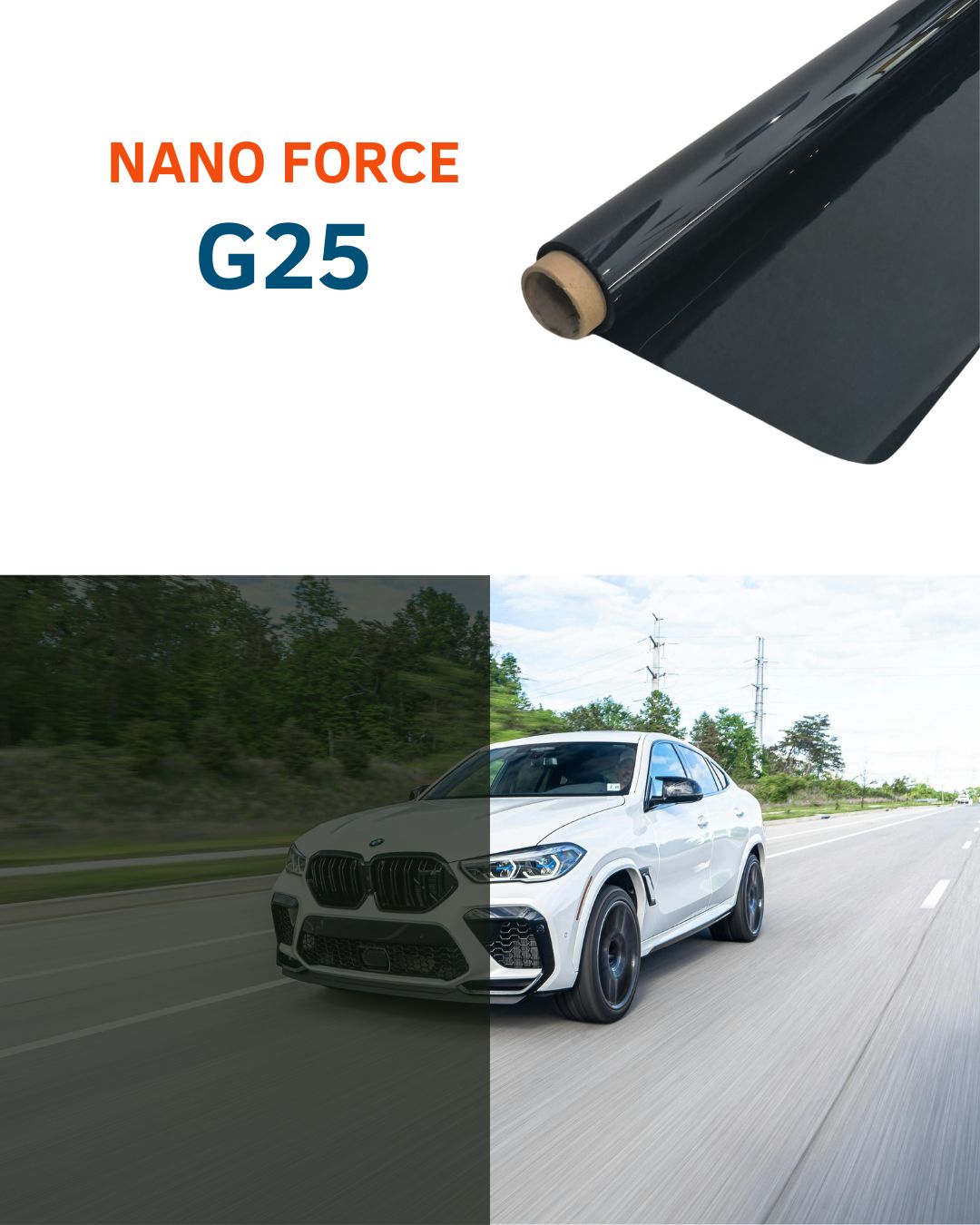 INSULFILM G25 IR96% NANO CERAMICA 15 MTS FORCE FULL