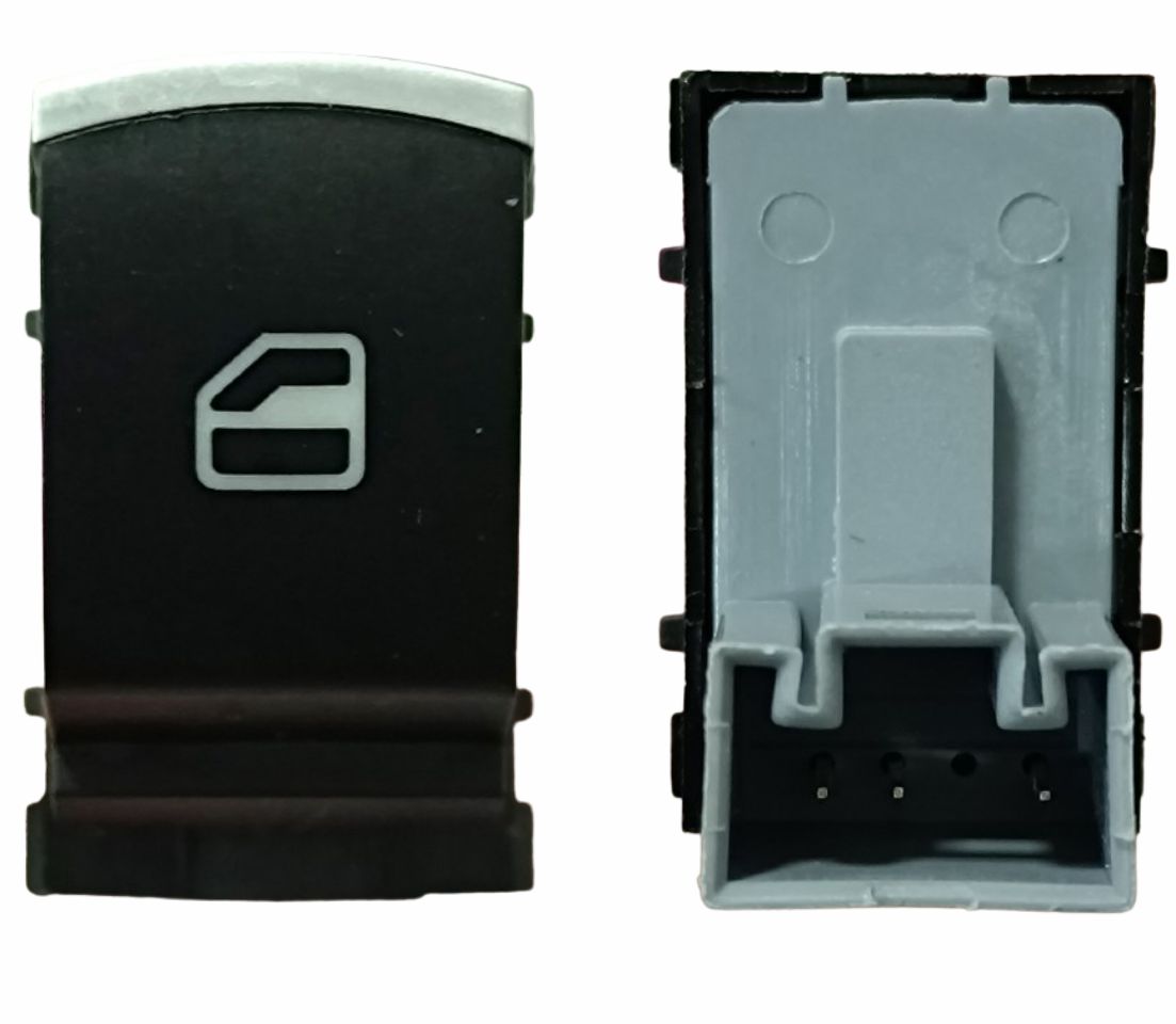 INTERRUPTOR VIDRO AMAROK JETTA TIGUAN TOUAREG PASSAT SIMPLES CROMADO