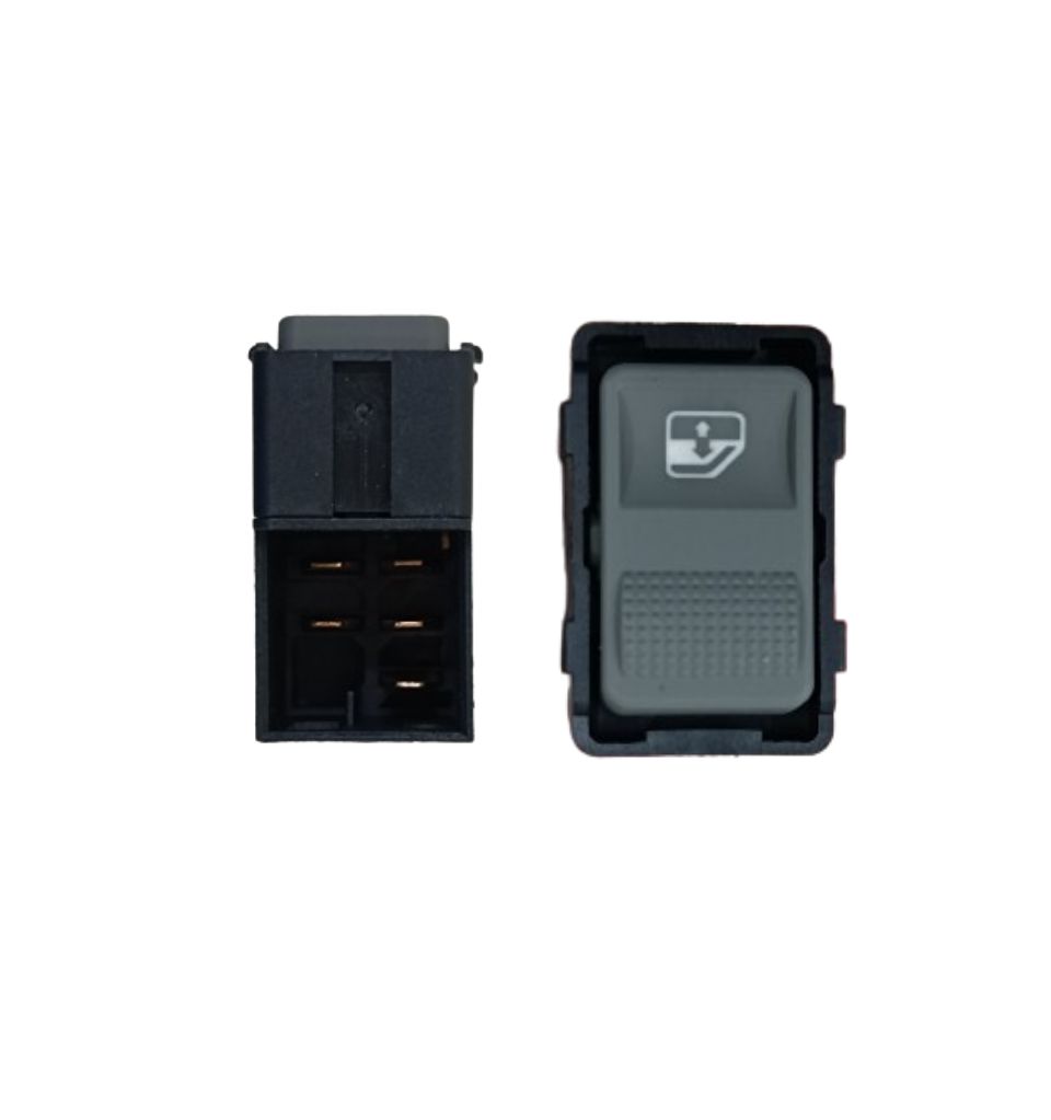 INTERRUPTOR VIDRO GOL G3 TRASEIRO SIMPLES 2000 / 2005 GRAFITE LED AMBAR CINOY