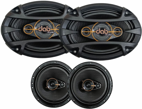 KIT FACIL DAB AUDIO 4 PCS 6X9" / 6" 360W RMS 4 OHMS LINE BLACK