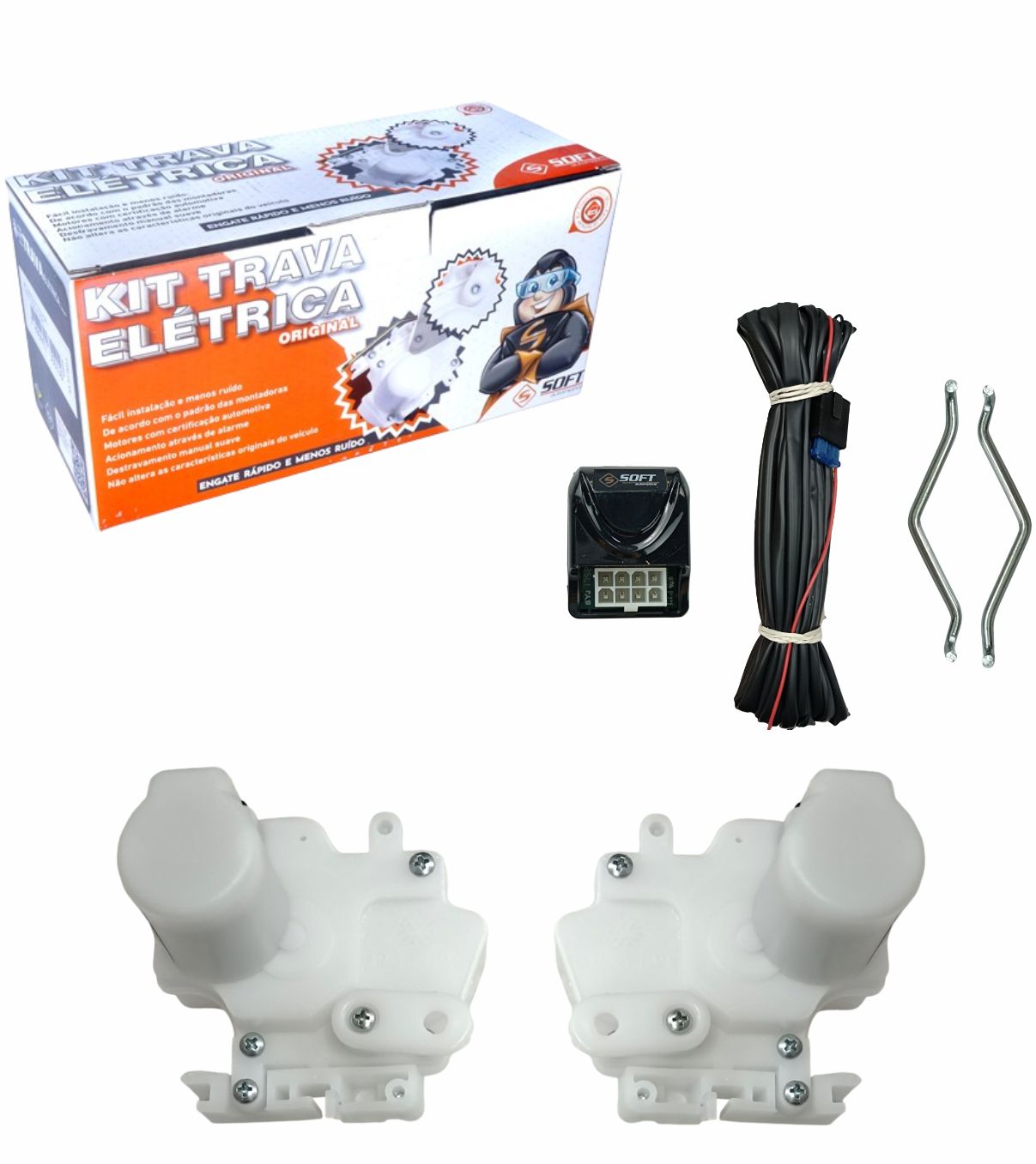 KIT TRAVA 2P SAVEIRO G4 2009 EM DIANTE FECHADURA VALEO SOFT