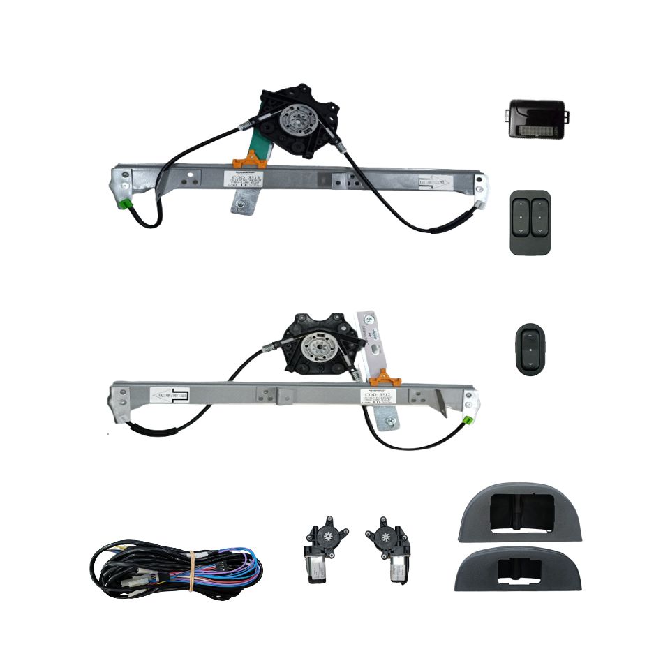 KIT VIDRO CELTA 4P DIANT. 2002 ATE 2016 PRISMA 4P DIANT. ATE 2012 MODULO AW52OEM C/ ANTIESMAGAMENTO