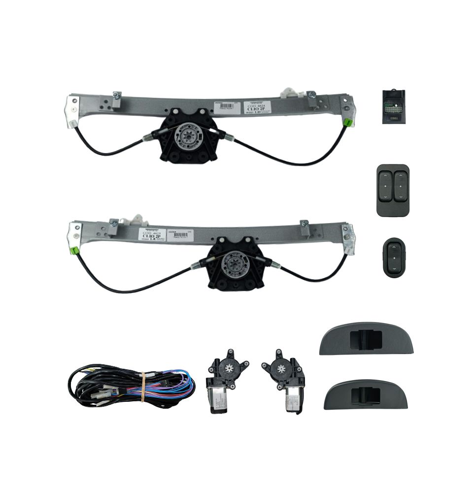 KIT VIDRO CLIO 2 PORTAS SUB CELTA C/ MODULO TSM2D S/ ANTIESMAGAMENTO