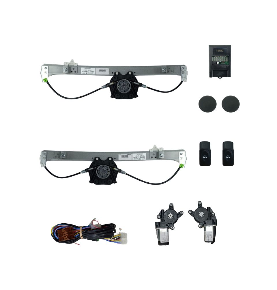 KIT VIDRO CLIO 4P DIANT. C/ MODULO TSM2D S/ ANTIESMAGAMENTO